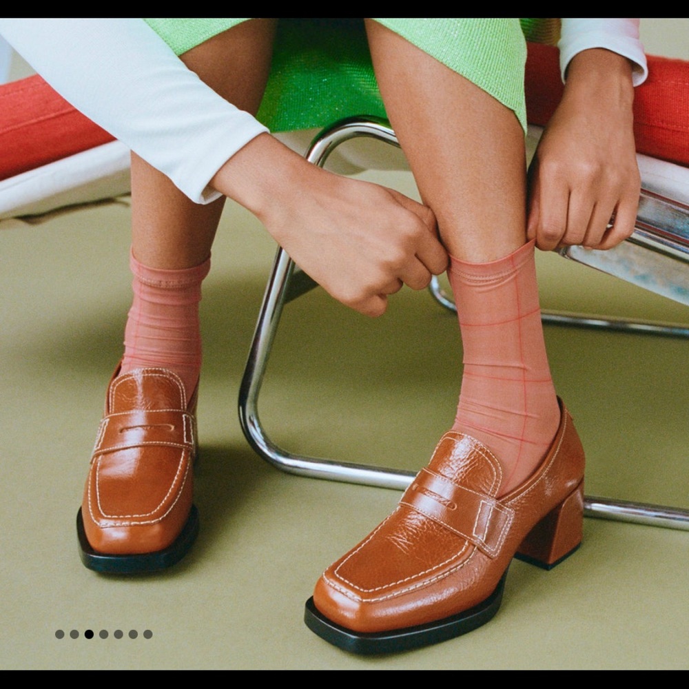 Size 39/9 Labucq Kitty Loafer in Cognac BRAND NEW / NWT perfect autumn vibes